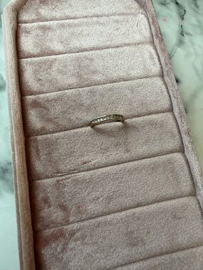 14k Yellow Gold Diamond Channel Set Ring